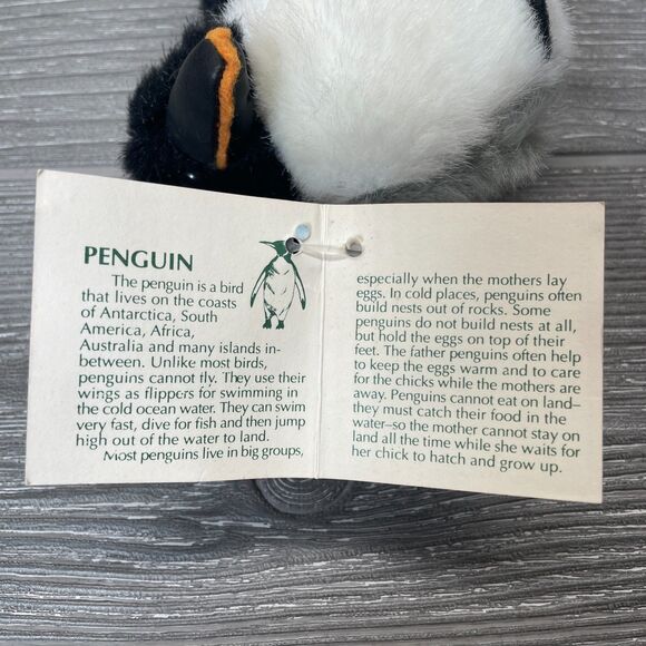 Vintage 1994 K&M International Mini Emperor Penguin Plush Stuffed Animal NEW - Picture 11 of 12